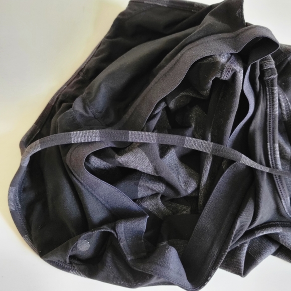 Lululemon Power Y Tank Top Black Grey Striped 4 - Picture 7 of 9